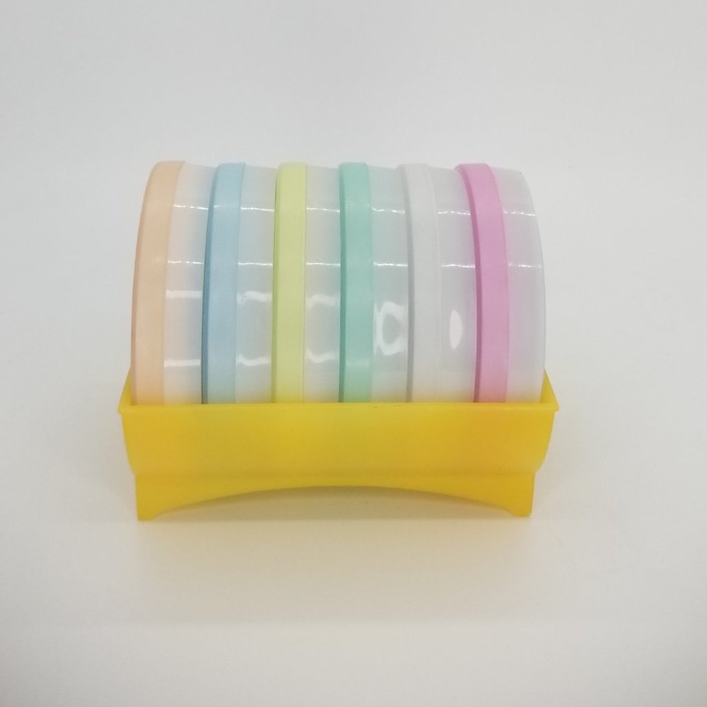 Vintage Tupperware Pastelcoasters Set Of 6